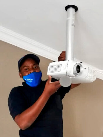We mount projectors in offices in and around Centurion